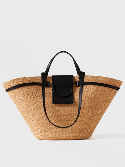 Shopping bag in paglia intrecciata - Esclusione Gift Wrap - Borbonese