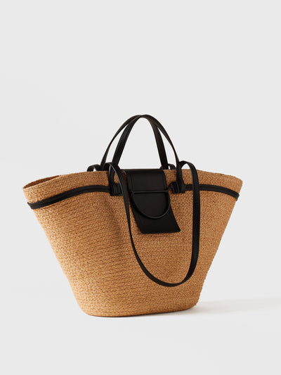 Shopping bag in paglia intrecciata - Esclusione Gift Wrap - Borbonese