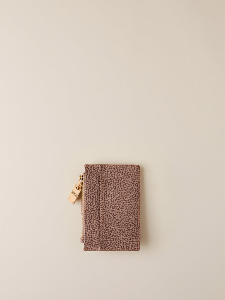 OP Coated Canvas Credit Card Holder - CREDIT CARD HOLDER - Borbonese