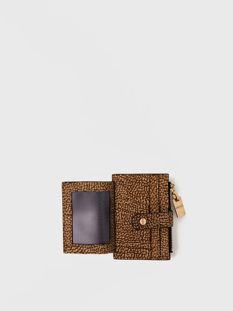 OP Suede Credit Card Holder - CREDIT CARD HOLDER - Borbonese