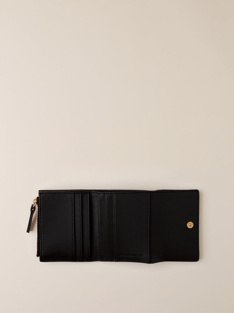 Portafoglio di Tela rivestita Op e Pelle - PORTAFOGLIO MINI  - Borbonese