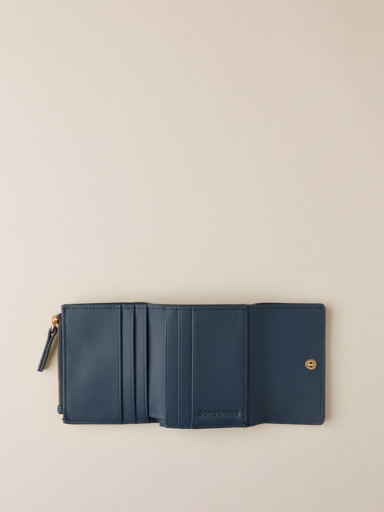 Portafoglio di Tela rivestita Op e Pelle - PORTAFOGLIO MINI  - Borbonese