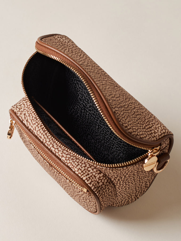 Marsupio in Tessuto riciclato Op e Pelle - MARSUPIO MINI - Borbonese