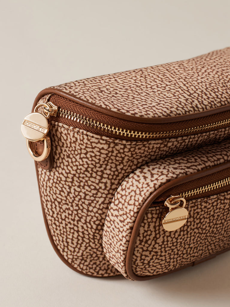 Marsupio in Tessuto riciclato Op e Pelle - MARSUPIO MINI - Borbonese