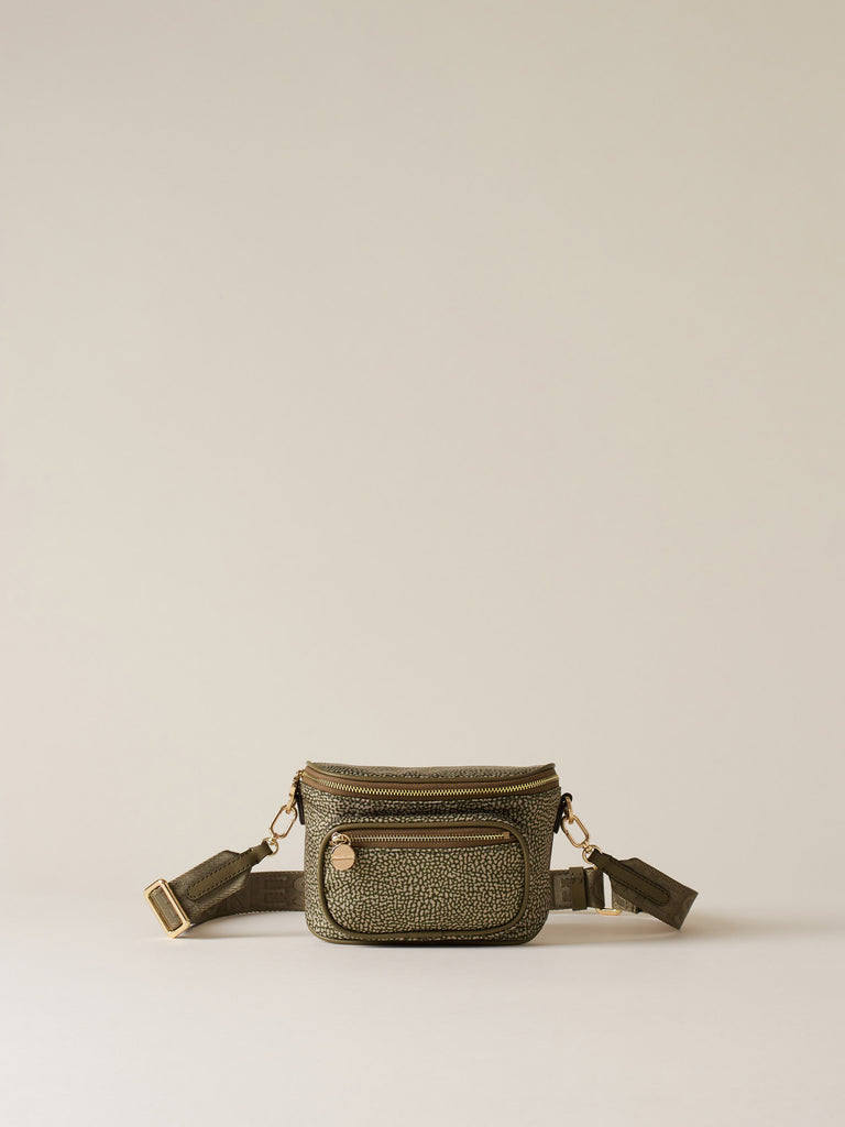 Marsupio in Tessuto riciclato Op e Pelle - MARSUPIO MINI - Borbonese