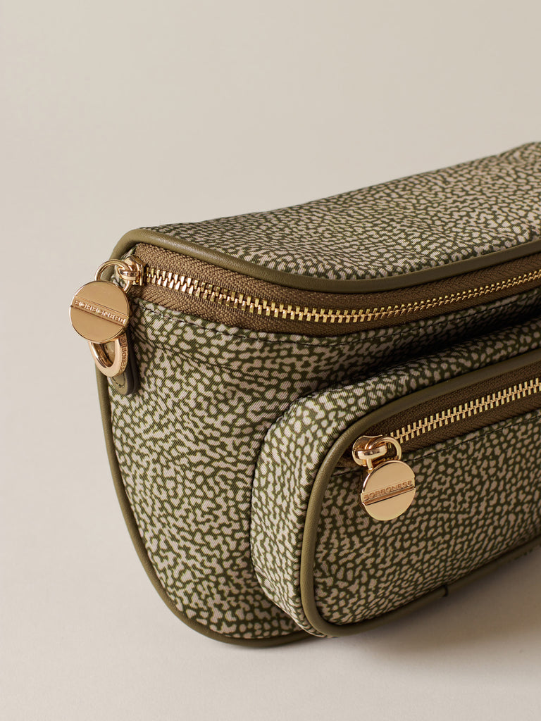 Marsupio in Tessuto riciclato Op e Pelle - MARSUPIO MINI - Borbonese