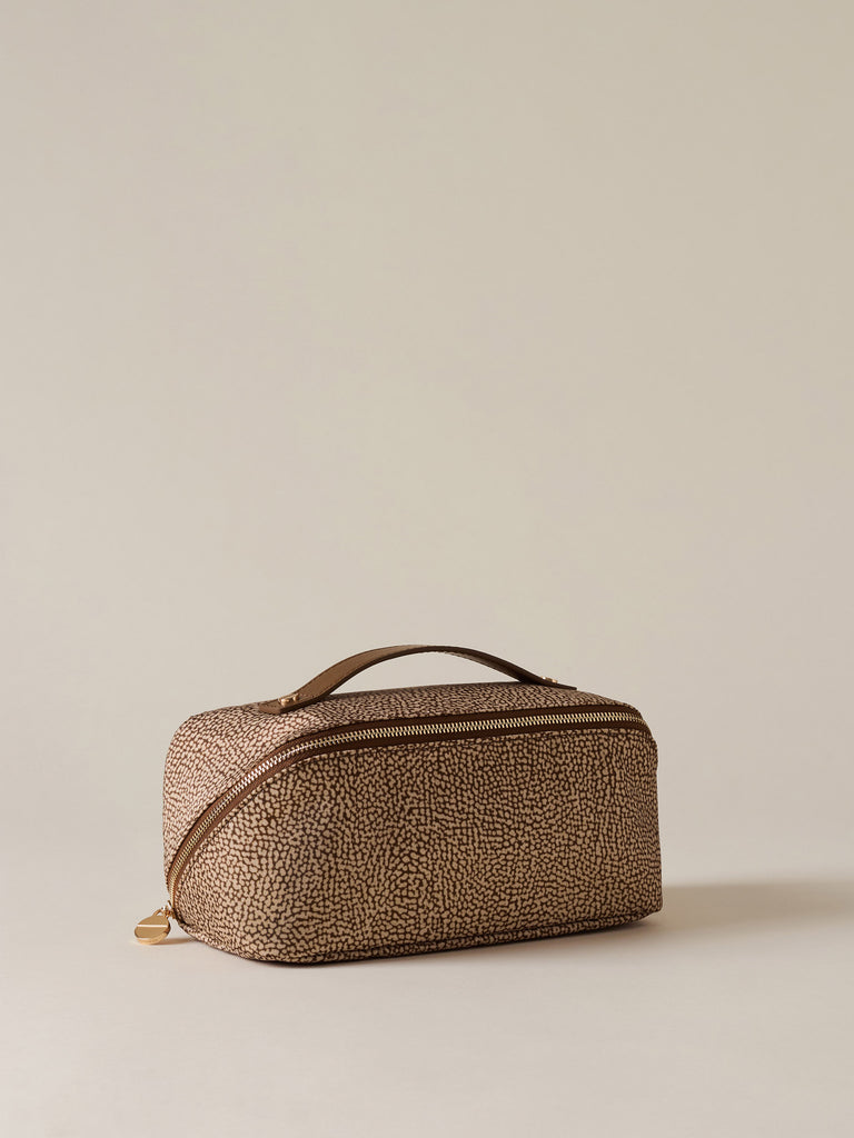 Beauty case in Tessuto riciclato Op e Pelle - CLASSICA BEAUTY CASE - Borbonese