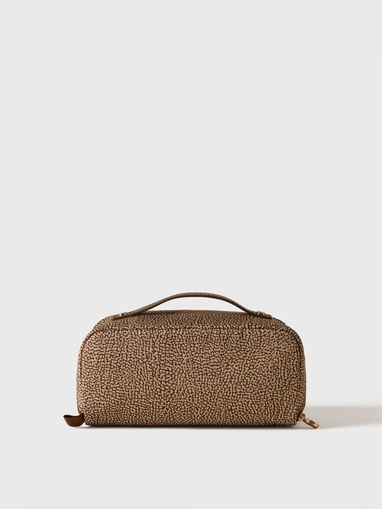 Beauty case in Tessuto riciclato Op e Pelle - CLASSICA BEAUTY CASE - Borbonese