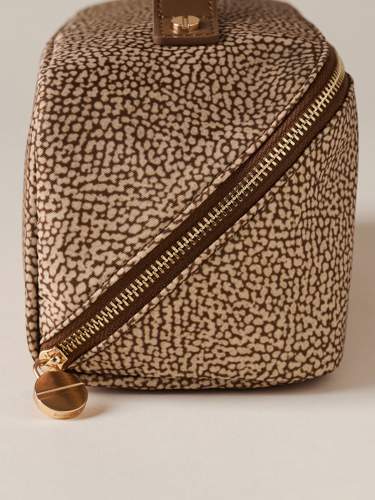 Beauty case in Tessuto riciclato Op e Pelle - CLASSICA BEAUTY CASE - Borbonese