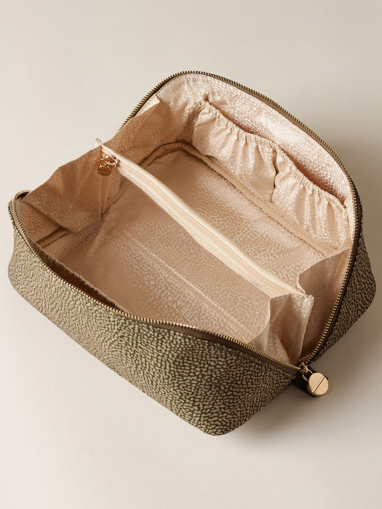 Beauty case in Tessuto riciclato Op e Pelle - CLASSICA BEAUTY CASE - Borbonese