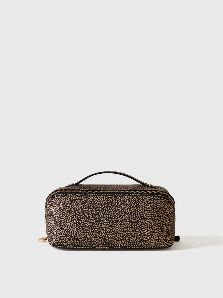 Beauty case in Tessuto riciclato Op e Pelle - CLASSICA BEAUTY CASE - Borbonese