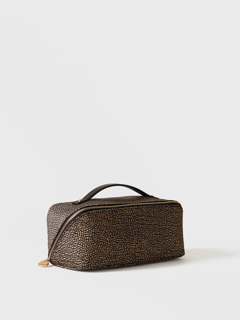 Beauty case in Tessuto riciclato Op e Pelle - CLASSICA BEAUTY CASE - Borbonese