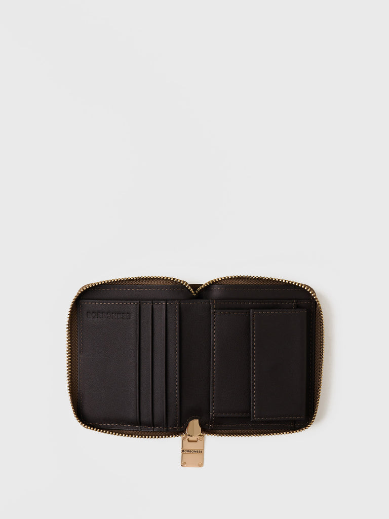 Leather Wallet - SMALL ZIP AROUND WALLET - Borbonese