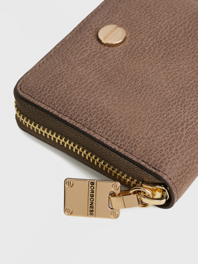 Leather Wallet - SMALL ZIP AROUND WALLET - Borbonese
