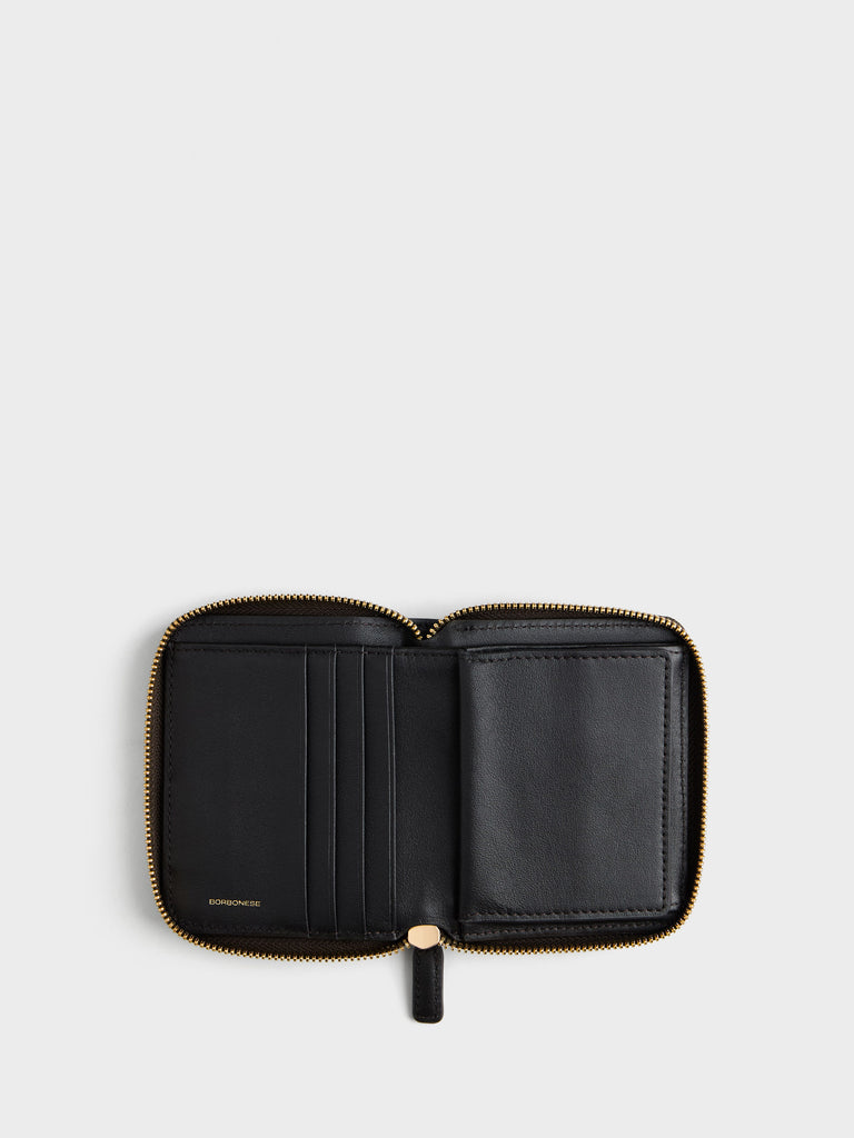 Op Coated Canvas Wallet - SMALL ZIP AROUND SHEET - Borbonese