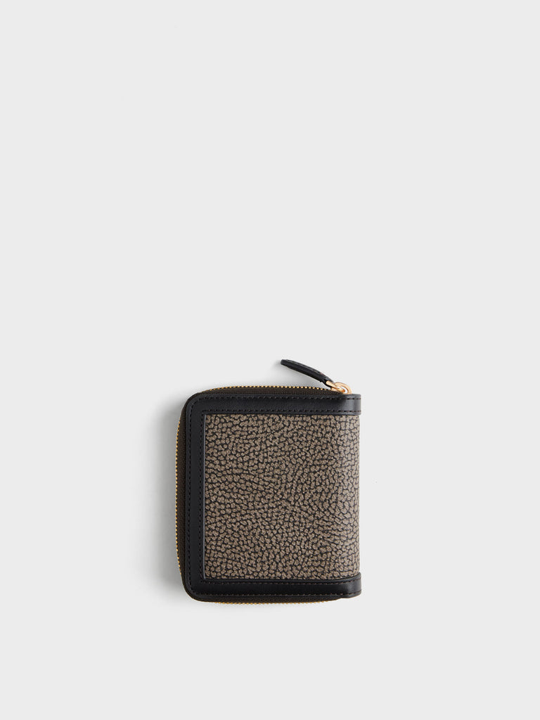 Op Coated Canvas Wallet - SMALL ZIP AROUND SHEET - Borbonese