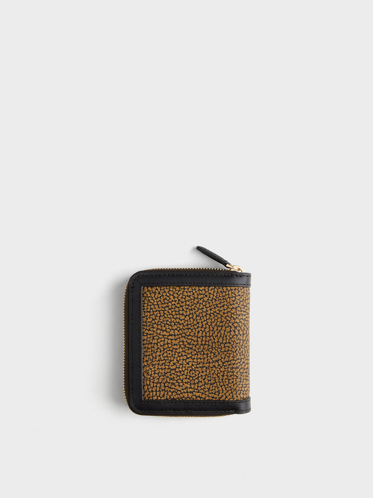 Op Coated Canvas Wallet - SMALL ZIP AROUND SHEET - Borbonese