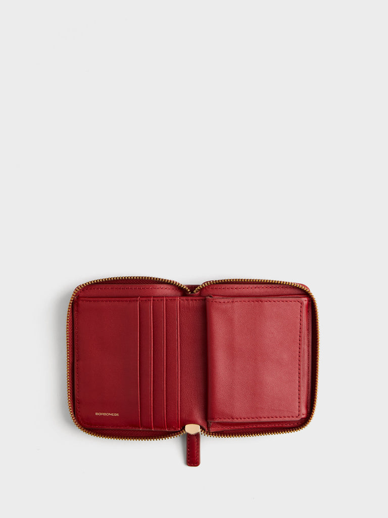 Op Coated Canvas Wallet - SMALL ZIP AROUND SHEET - Borbonese