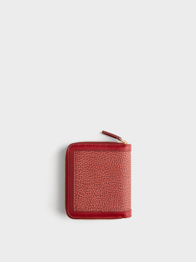 Op Coated Canvas Wallet - SMALL ZIP AROUND SHEET - Borbonese
