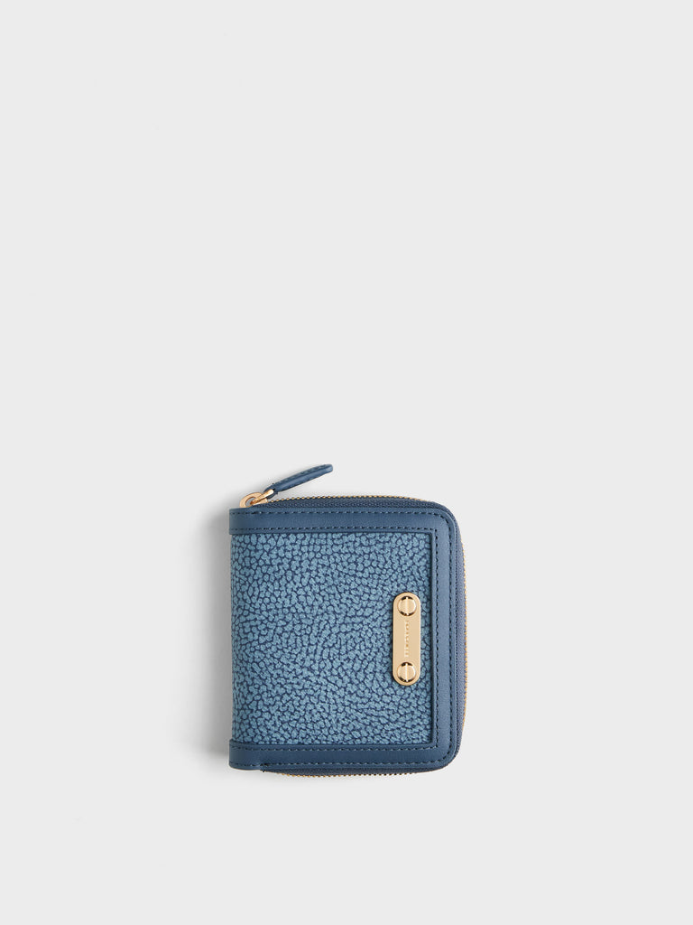 Op Coated Canvas Wallet - SMALL ZIP AROUND SHEET - Borbonese