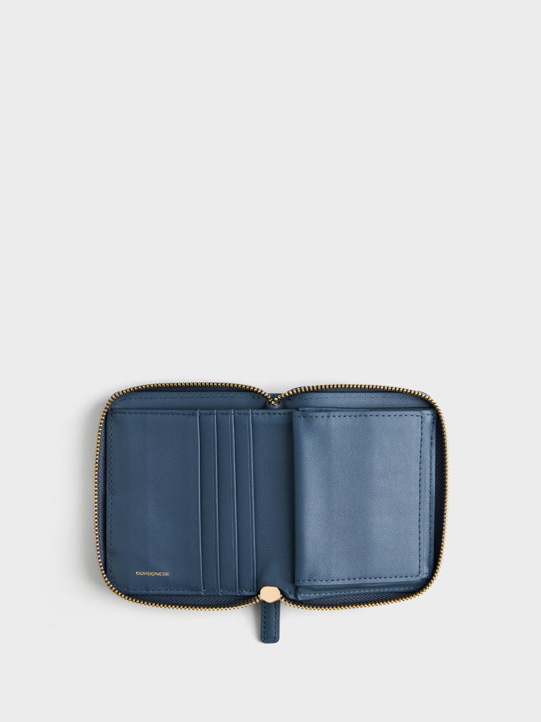 Op Coated Canvas Wallet - SMALL ZIP AROUND SHEET - Borbonese