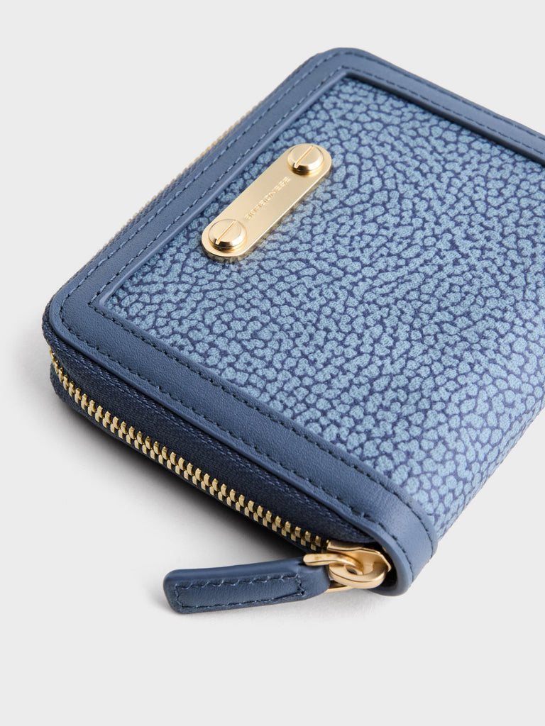 Op Coated Canvas Wallet - SMALL ZIP AROUND SHEET - Borbonese