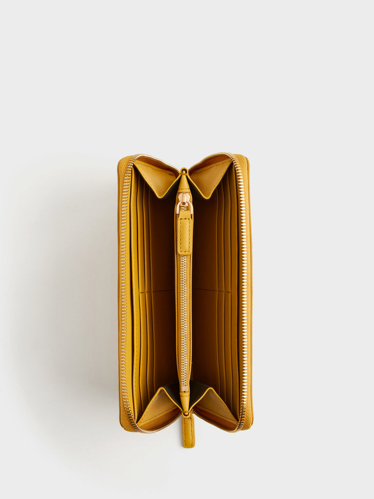 Op Coated Canvas Wallet - LARGE ZIP AROUND SHEET - Borbonese