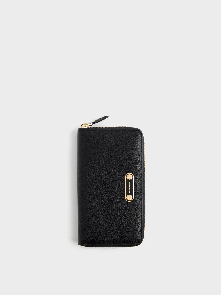 Leather Wallet - MEDIUM ZIP AROUND WALLET - Borbonese