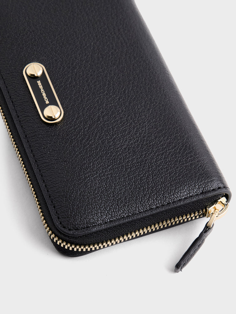 Leather Wallet - MEDIUM ZIP AROUND WALLET - Borbonese