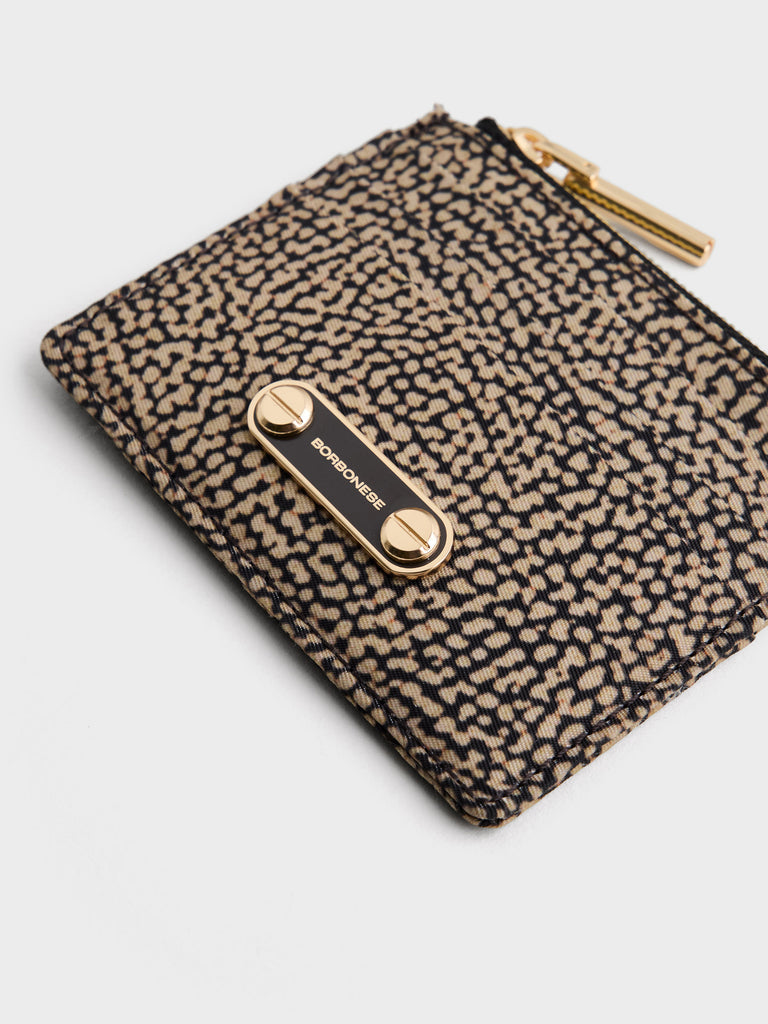 Card and coin pouch in recycled fabric Op - CARD ENVELOPE - Borbonese