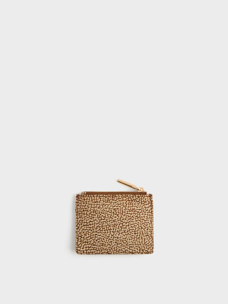 Card and coin pouch in recycled fabric Op - CARD ENVELOPE - Borbonese