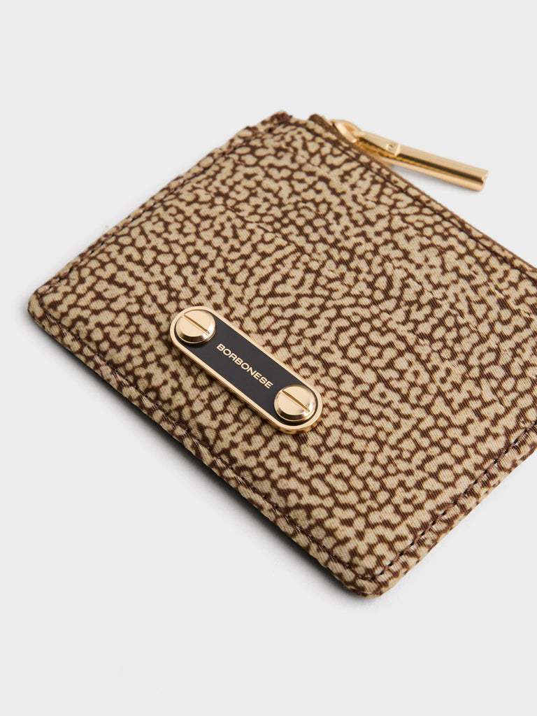 Card and coin pouch in recycled fabric Op - CARD ENVELOPE - Borbonese