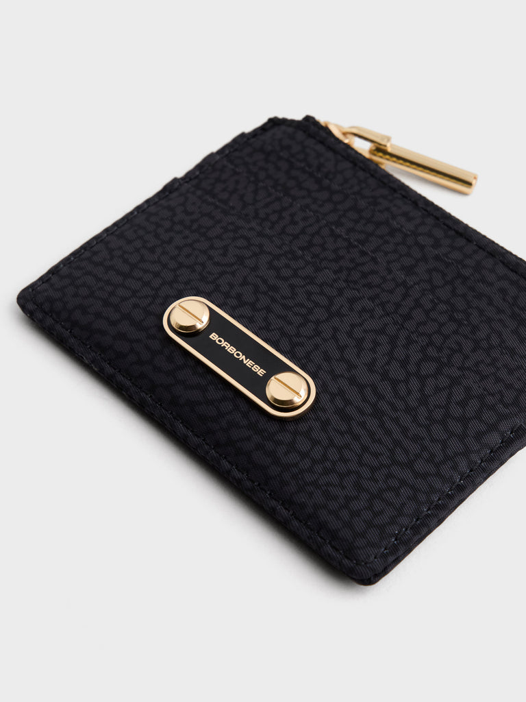 Card and coin pouch in recycled fabric Op - CARD ENVELOPE - Borbonese