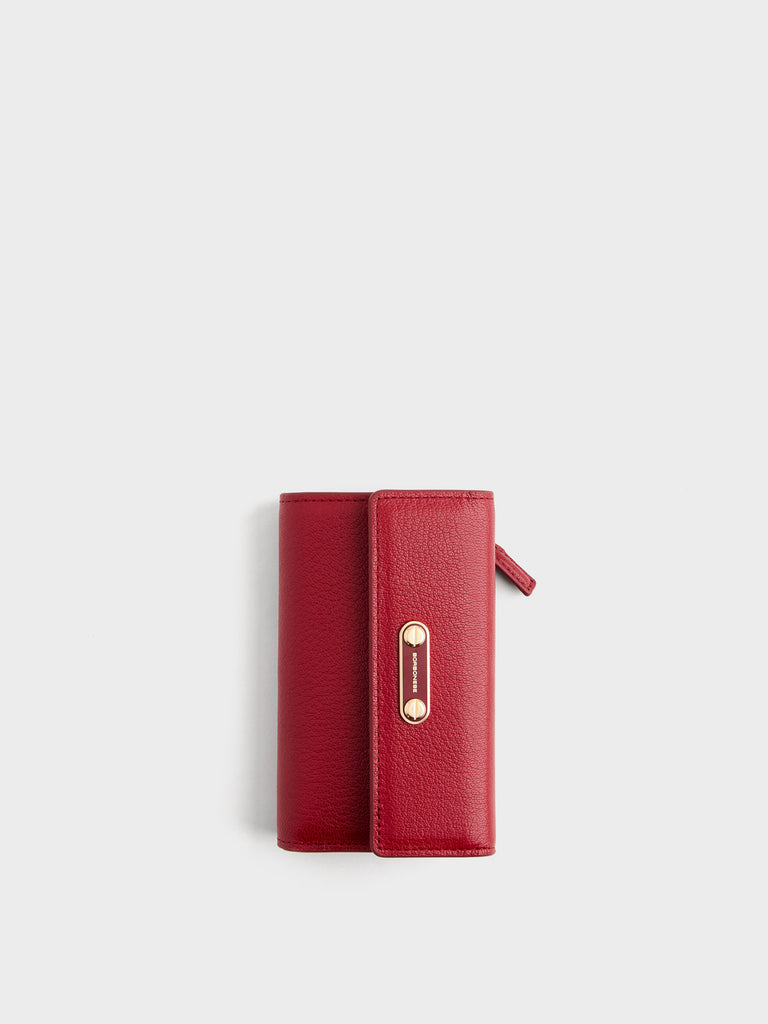 Leather Wallet - MEDIUM WALLET WITH FLAP - Borbonese