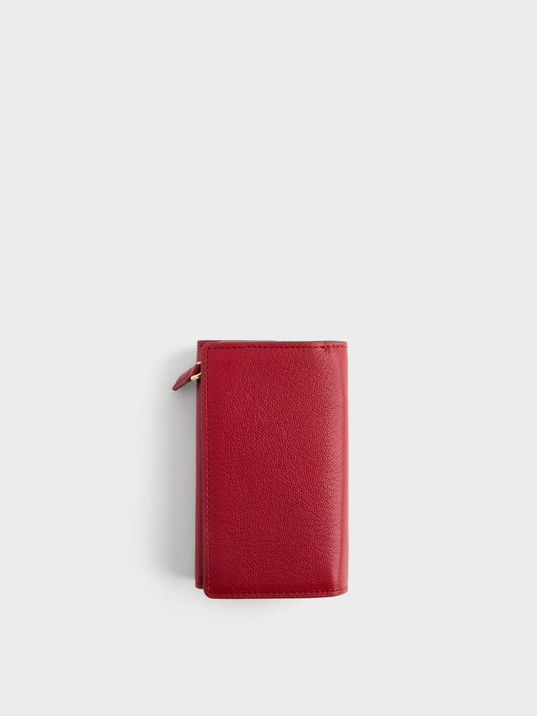 Leather Wallet - MEDIUM WALLET WITH FLAP - Borbonese