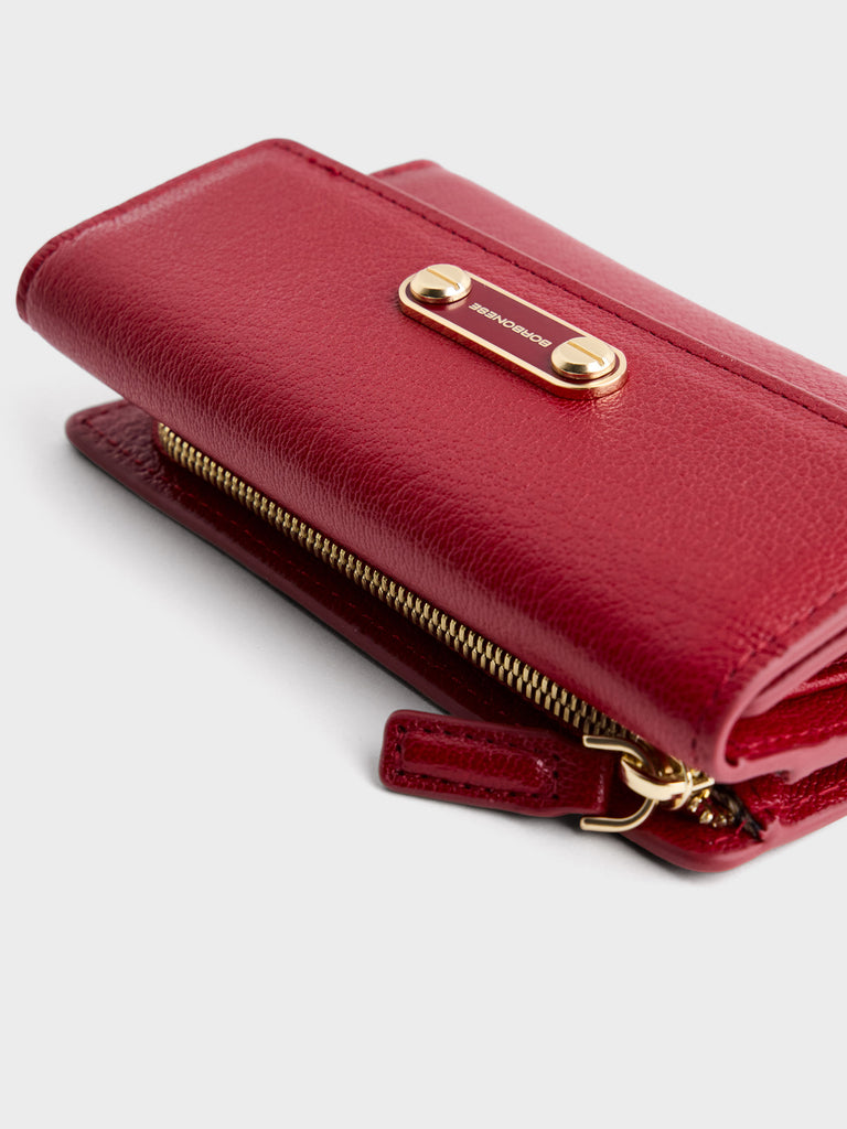 Leather Wallet - MEDIUM WALLET WITH FLAP - Borbonese