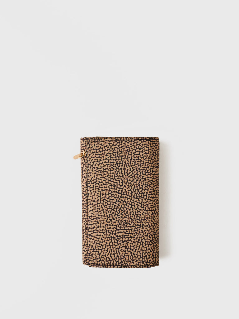 Op fabric Wallet - MEDIUM WALLET WITH FLAP - Borbonese