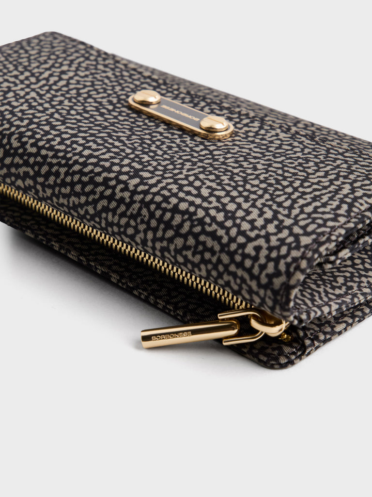 Op fabric Wallet - MEDIUM WALLET WITH FLAP - Borbonese