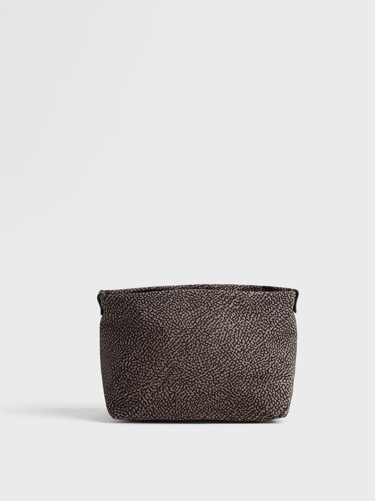 Portatutto di Tessuto Op e Pelle - BUSTINA MEDIUM - Borbonese