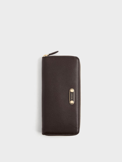 LARGE ZIP AROUND SLIM WALLET - Small Leather Goods - Borbonese