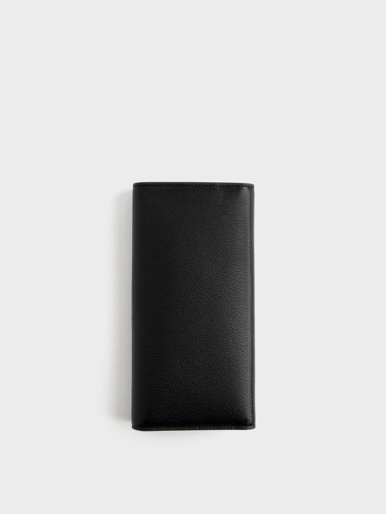 Leather Wallet - LARGE WALLET WITH FLAP - Borbonese