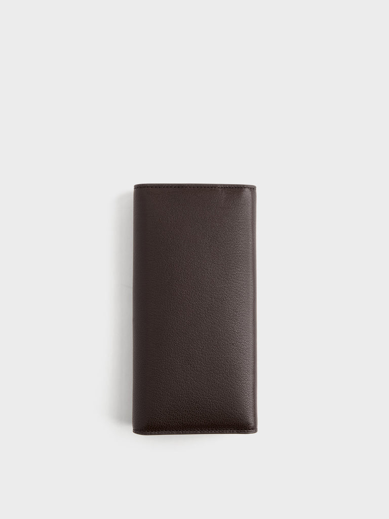 Leather Wallet - LARGE WALLET WITH FLAP - Borbonese