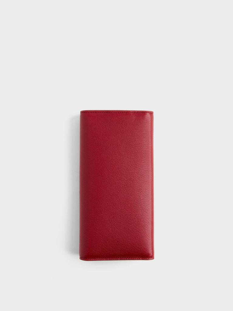 Leather Wallet - LARGE WALLET WITH FLAP - Borbonese
