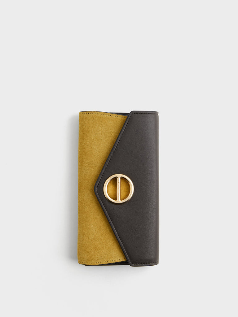 Leather Wallet - LARGE WALLET WITH FLAP - Borbonese
