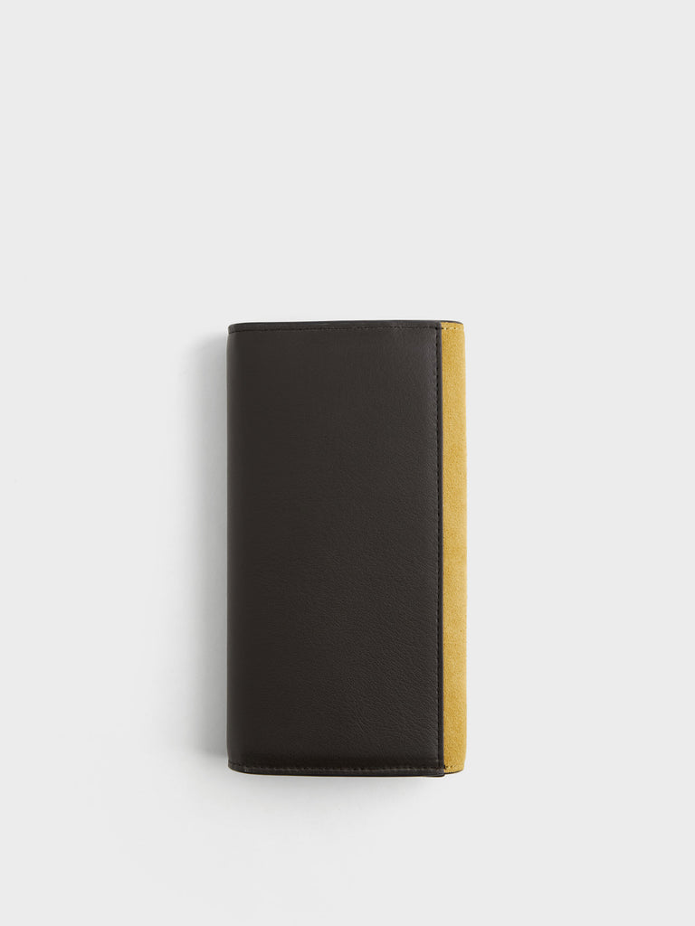 Leather Wallet - LARGE WALLET WITH FLAP - Borbonese