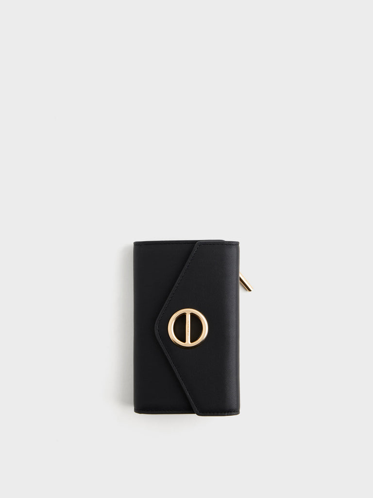 Leather Wallet - MEDIUM WALLET WITH FLAP - Borbonese