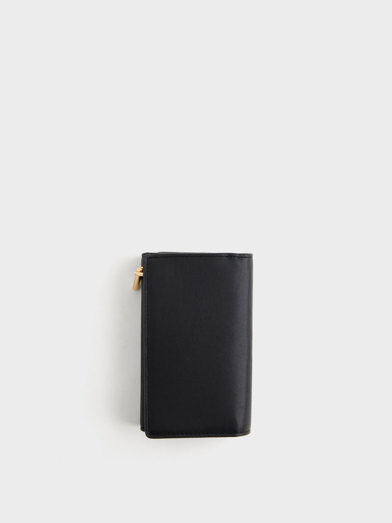 Leather Wallet - MEDIUM WALLET WITH FLAP - Borbonese