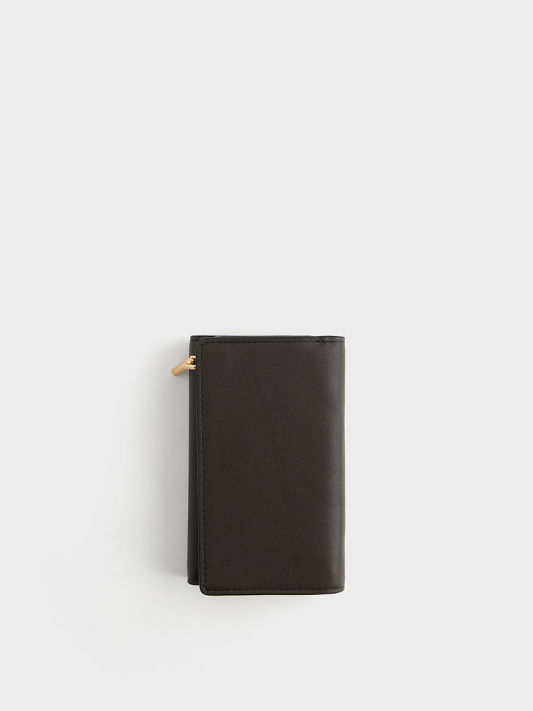 Leather Wallet - MEDIUM WALLET WITH FLAP - Borbonese