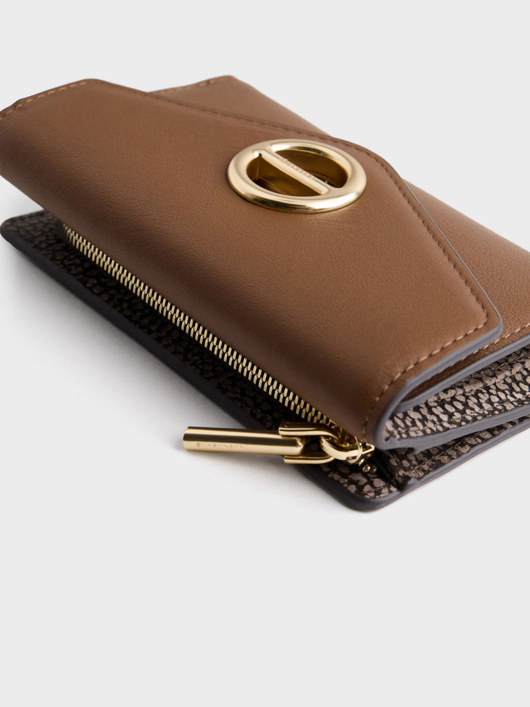 Leather Wallet - MEDIUM WALLET WITH FLAP - Borbonese