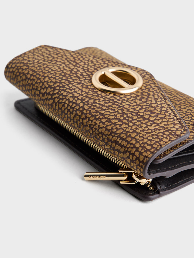 Leather Wallet - MEDIUM WALLET WITH FLAP - Borbonese